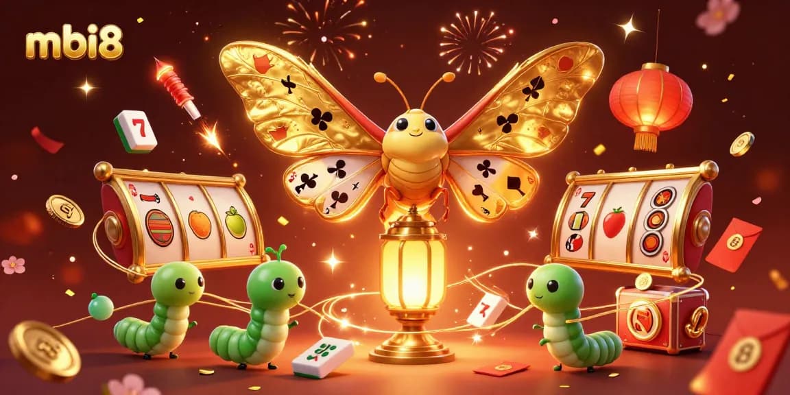 Engage in stunning entertainment at mbi8 with vibrant slots, live games, and festive casino scenes.