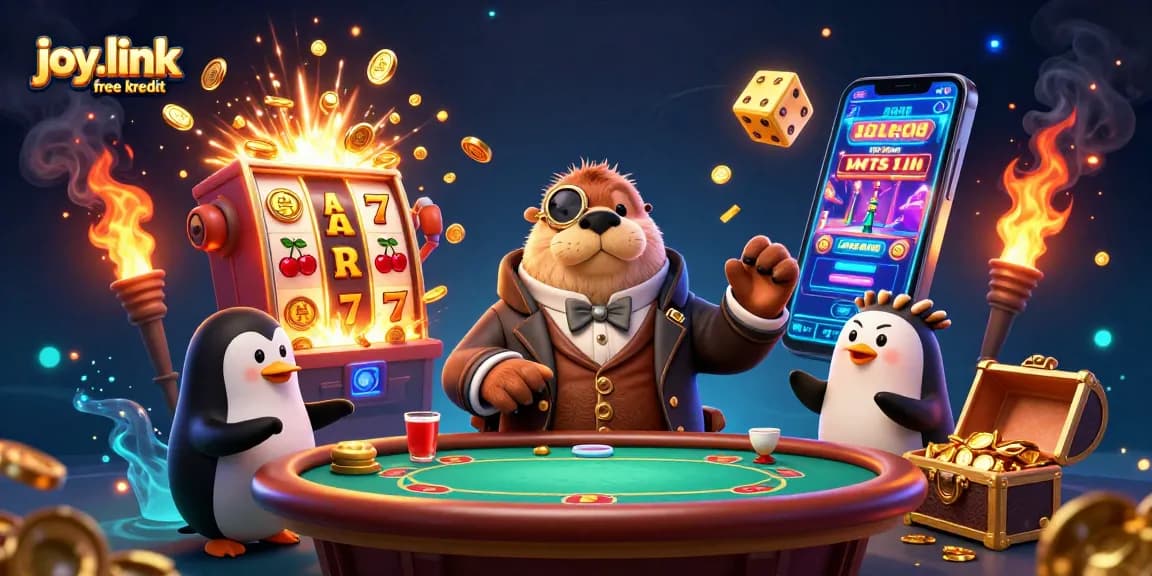 Experience joy.link free kredit with a jolly walrus playing poker alongside a penguin dealer.