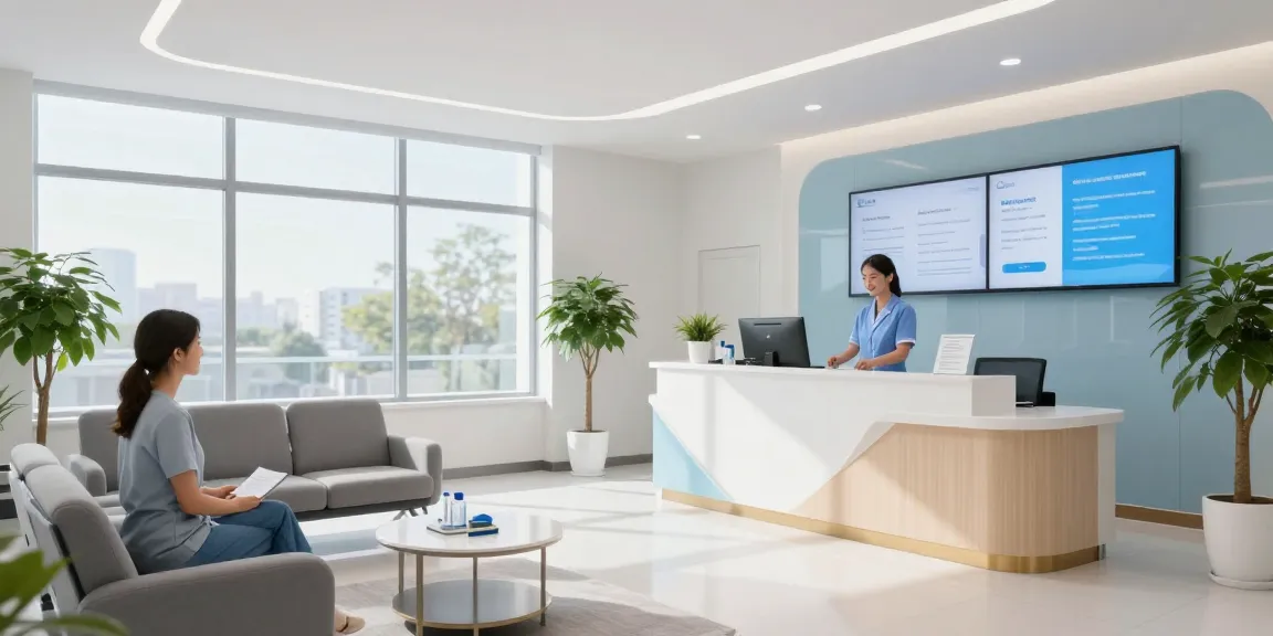 Hair transplant Istanbul clinic reception area providing patient care and consultation services.