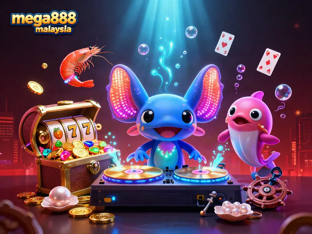 Experience mega888 malaysia online rewards with vibrant casino action in this dynamic 3D scene.