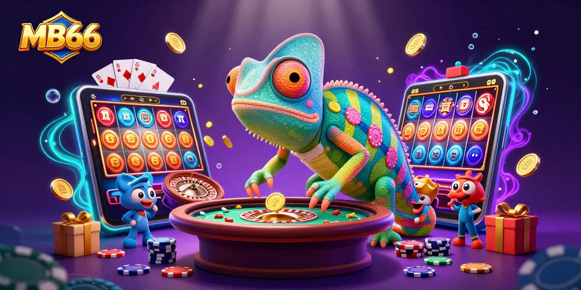 Experience the vibrant casino scene of MB66 with thrilling games and colorful elements.